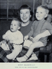 photo of Betty MacDonald and two children in 1950 costumes